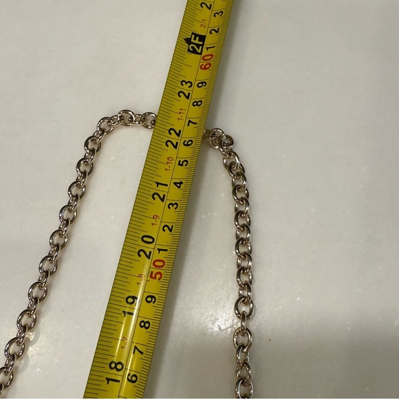 Henri Bendel Tilda Crossbody / Clutch Bag Black Pebble Leather Gold Chain Strap - Picture 13 of 15